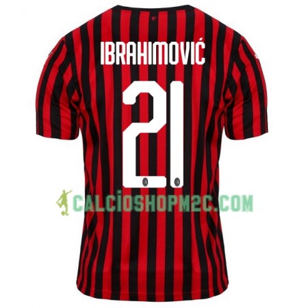 AC Milan Zlatan Ibrahimović 21 Maglia Prima 2019/2020 Manica Corta